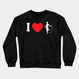 I Love Design for Women Rope Jumpers Crewneck Sweatshirt